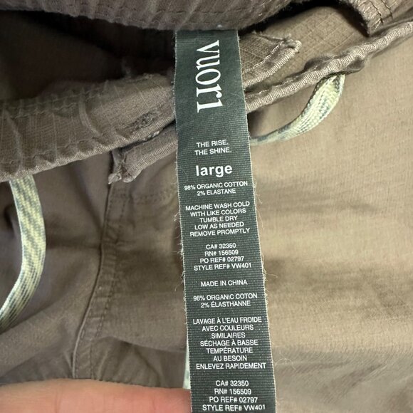 Vuori Womens Ripstop Pants Size Large Mauve 28" Inseam VW401 Casual Pockets - Picture 3 of 10